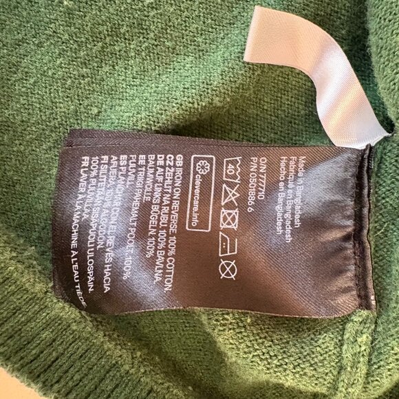 H&M Kids 'TEAM SANTA" Holiday Sweater 100% Cotton Size 6-8 - Picture 5 of 5